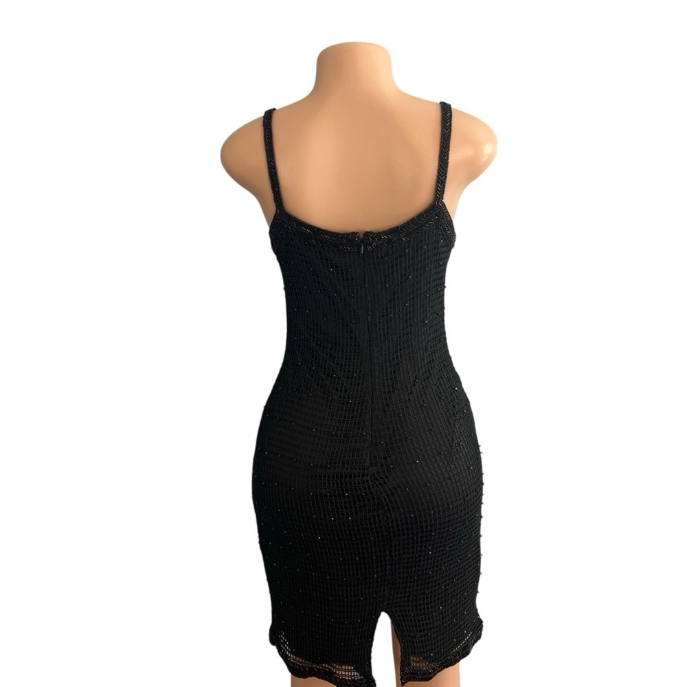 Brilliante by J.A Vintage Black Beaded Cocktail Dress - Picture 8 of 11